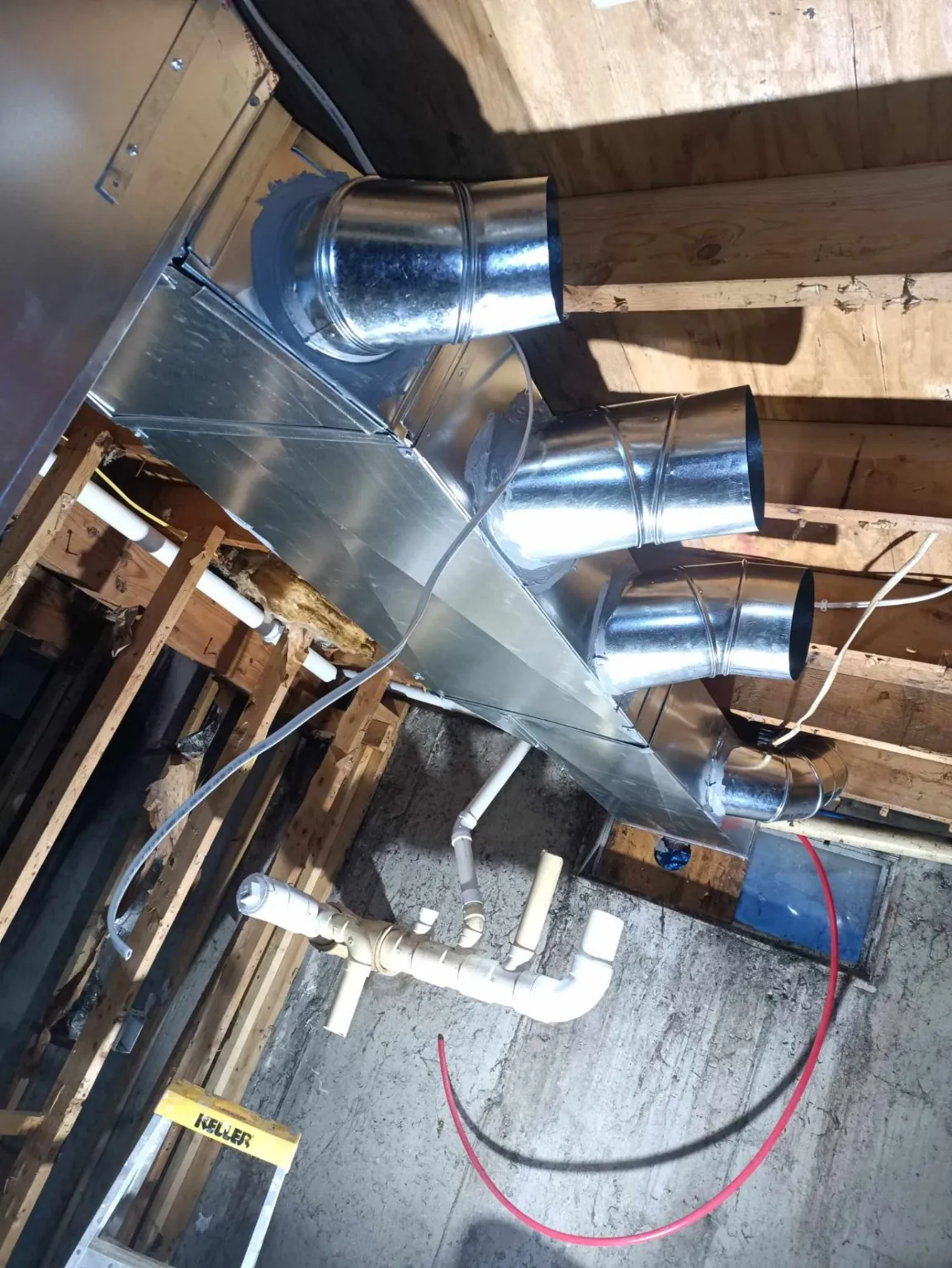 Before Trane furnace installation in Noble County, IN